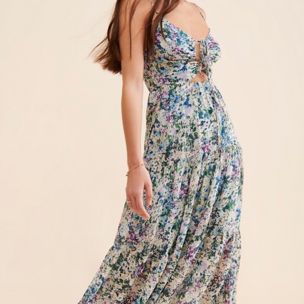 Astr Floral Maxi Dress